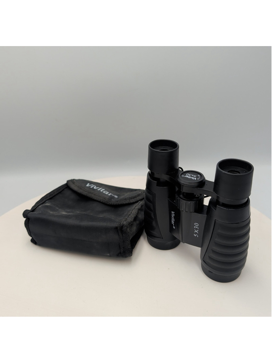 Vivitar Other - Vivitar Binoculars 5 X 30 with Strap, Carrying Pouch Black Outdoor Hiking Y2K